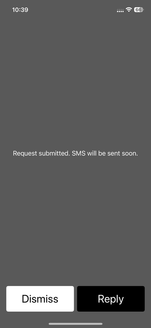 USSD fund transfer screen