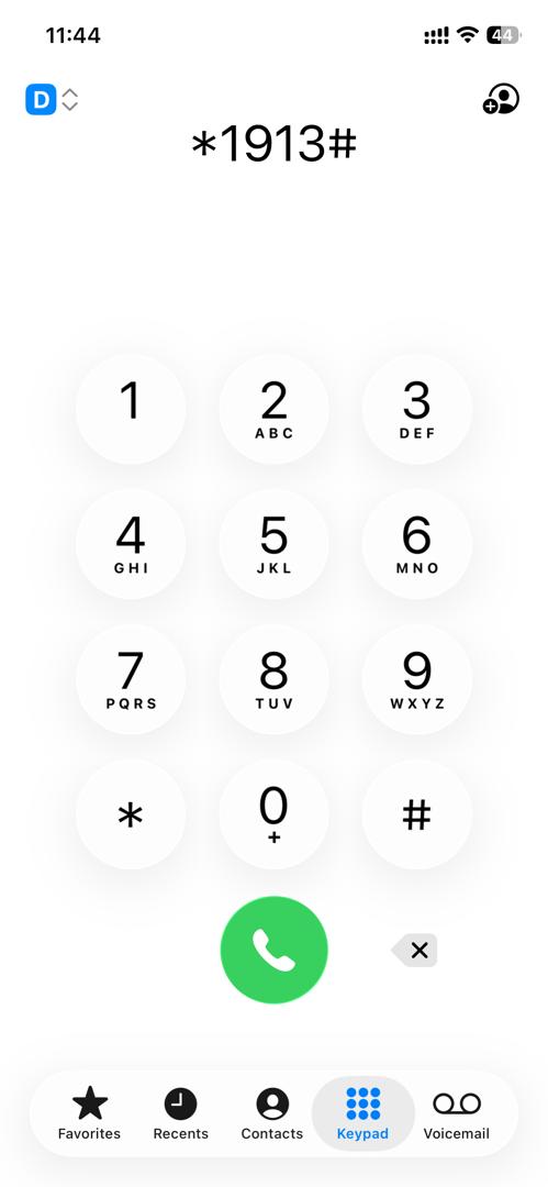 USSD Disable the service screen